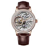 OBLVLO VM TB Mens Skeleton Tourbillon Watches - Zirconium Diamond Inlaid Bezel Watches for Men